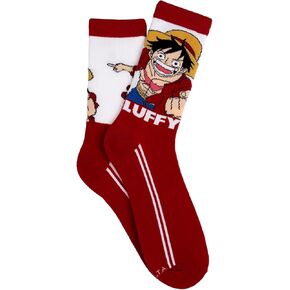 Everything Legwear One Piece Crew Socks (1 Pair) - Luffy - One Size Fits Most