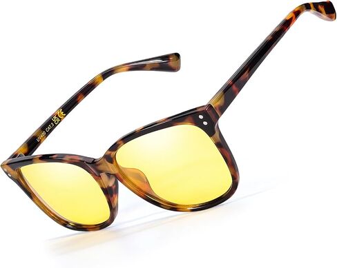 Anti Glare Night Vision Driving Glasses for Womens Polarized Yellow Nighttime Glasses IF22526 in Kuwait