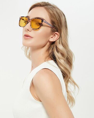 Anti Glare Night Vision Driving Glasses for Womens Polarized Yellow Nighttime Glasses IF22526 in Kuwait