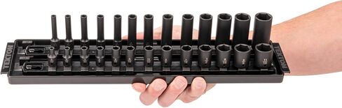 TEKTON 1/4 Inch Drive 6-Point Impact Socket Set with Case, 61-Piece (5/32-11/16 in., 4-17 mm) | SID90403 in Saudi Arabia