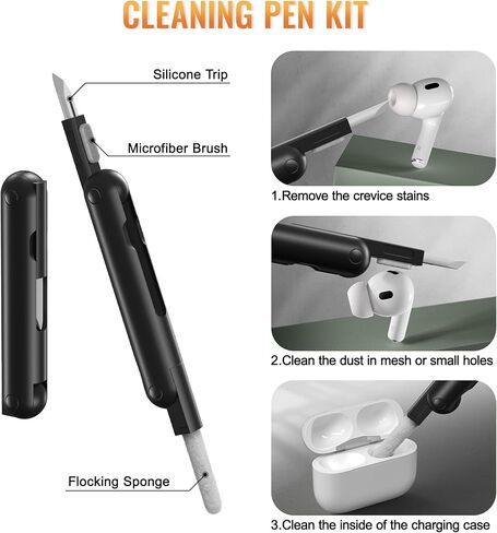 غطاء حافظة MOBOSI لأجهزة AirPods Pro الجيل الثاني/الأول مع قفل، حافظة AirPod Pro 2 من الدرجة العسكرية للرجال والنساء، حافظة واقية مقاومة للصدمات لكامل الجسم مع سلسلة مفاتيح لـ AirPods Pro (2023/2022/2019)، أزرق in Kuwait