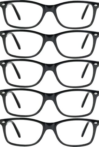 Yogo Vision Reading Blue Light Blocking Glasses for Men Women Eyeglasses Frame Anti Eyestrain Reading Computer Glasses 5 Pack in Kuwait