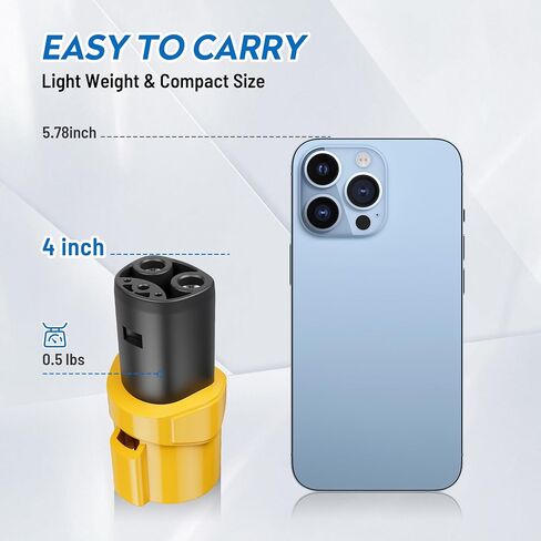 J1772 Charging Adapter for Tesla Model 3/Y/X/S [Safety Certified] 80 Amp 240V AC Fast Charging, J1772 to Tesla Adapter for SAE J1772 Type 1 Charger (SAE J1772 EV Adapter for Tesla cars ONLY) in Saudi Arabia