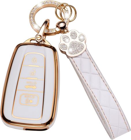 for GMC Key Fob Cover, Key Case Compatible with 2019 2020 2021 2022 Chevy Silverado GMC Sierra 1500 2500HD 3500HD Acadia Terrain Smart Key Protector Shell 5 Button in Saudi Arabia