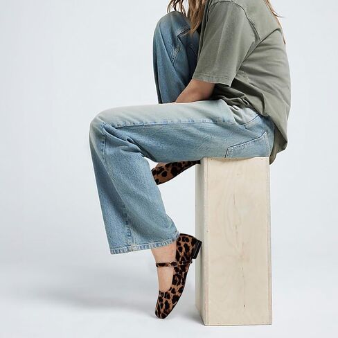 Ballet Flats Shoes for Women Square Toe Mary Jane Flats Shoes Buckle Strap Dress Casual Comfortable Ballerina Shoes in Kuwait