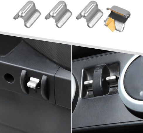 4PCS Center Console Window Switch Button Trim Cover Compatible with Jeep Wrangler JK & JKU 2007-2011 (Silver) in Saudi Arabia
