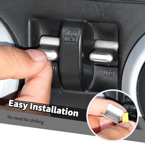 4PCS Center Console Window Switch Button Trim Cover Compatible with Jeep Wrangler JK & JKU 2007-2011 (Silver) in Saudi Arabia
