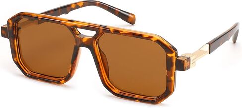 FEISEDY Retro Aviator Sunglasses for Women Men 70s Vintage Square Frames Pilot Sun Glasses B9151 in Saudi Arabia