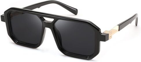 FEISEDY Retro Aviator Sunglasses for Women Men 70s Vintage Square Frames Pilot Sun Glasses B9151 in Saudi Arabia