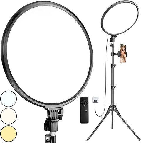 MACTREM 6" Small Ring Light with Stand for Phone Video Desk Makeup in Saudi Arabia