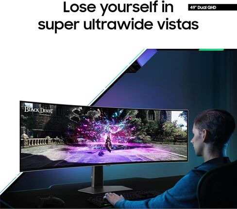 SAMSUNG 49" Odyssey OLED G9 G95SC Series Curved Smart Gaming Monitor, 240Hz, 0.03ms, Dual QHD, Neo Quantum Processor Pro, DisplayHDR 400, AMD FreeSync Premium Pro, LS49CG954SNXZA, 2023 in Saudi Arabia