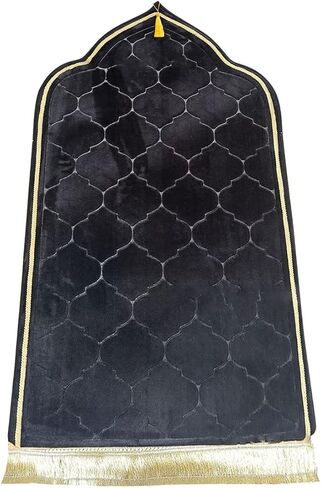 Muslim Prayer Mat, Thick Soft Velvet Muslim Rug, Portable Muslim Prayer Rug, Turkish Prayer Carpet,Janamaz Sajada Carpet for Men and Women Plain Solid Prayer Mat Ramadan Eid Gift.- Pink in Kuwait