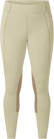 Kerrits Women's Performance Knee Patch Horse Riding Tights – Breathable Lightweight Equestrian Schooling Leggings, Pockets in Kuwait