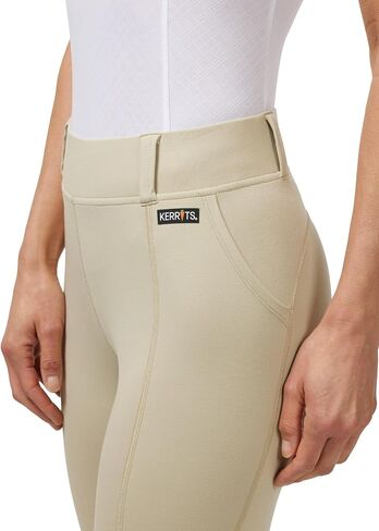 Kerrits Women's Performance Knee Patch Horse Riding Tights – Breathable Lightweight Equestrian Schooling Leggings, Pockets in Kuwait