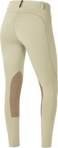Kerrits Women's Performance Knee Patch Horse Riding Tights – Breathable Lightweight Equestrian Schooling Leggings, Pockets in Kuwait