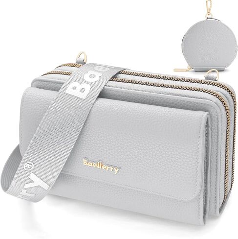 Crossbody Bag for Women Small Shoulder Handbag Leather Cell Phone Purse Wristlet Clutch Wallet with Card Slots in Saudi Arabia