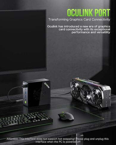 GMKtec Gaming Mini PC Windows 11 Pro AMD Ryzen 7 7735HS Mini Computer up to 4.75GHz 32GB DDR5 RAM 1TB Hard Drive PCIe SSD AMD Radeon 680M, 2 x HDMI, 1x USB4, 4X USB Ports, WiFi 6, BT5.2 Nucbox K2 in Kuwait