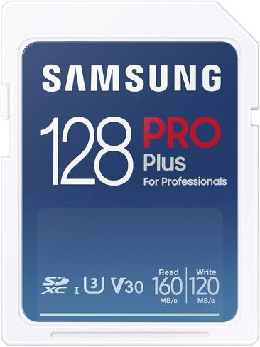 Samsung PRO Plus Full Size 128GB SDXC Memory Card + Reader, Up to 180 MB/s in Kuwait