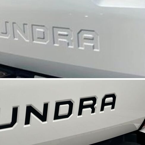 Pukonger Tailgate Insert Letters Compatible with Tundra 2014-2017 2018 2019 2020 2021 3D Emblems with Strong 3-m Adhesive Matte Black in Saudi Arabia