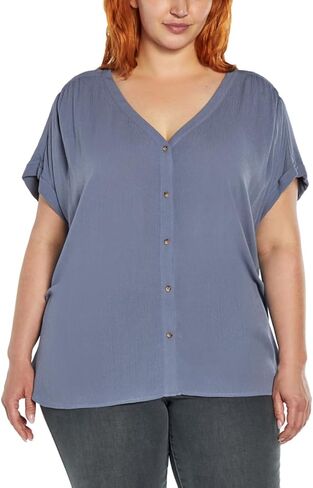 Orvis Women's Short Sleeve Button Front Blouse Shirt in Kuwait