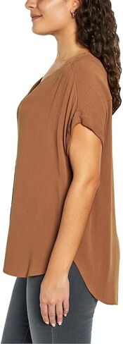 Orvis Women's Short Sleeve Button Front Blouse Shirt in Kuwait