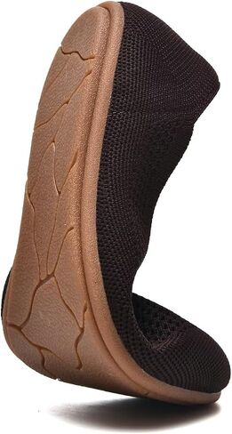 poemlady Women's Ballet Flats Slip On Knit Soft Round Toe Dress Shoes | Comfortable Ballerina Footwear with Non-Slip Rubber Sole, Breathable Casual Style Ideal for Teachers, Office & Daily Wear in Saudi Arabia