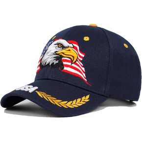 USA Flag Baseball Cap American Patriotic Trucker Hat Father Dad Mother Mom Adjustable Sportswear Hat for Men Women Adults