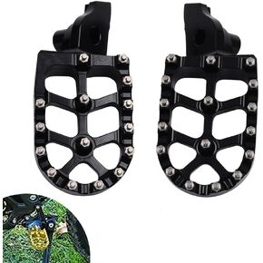 Motorcycle Footpeg Foot Pegs Rest Footrest Pedal For Suzuki RMZ250 RM-Z RMZ 250 RM 250Z RM-Z250 2005 2006 2007 2008 2009 Accessories (black)
