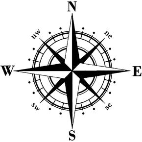 Black Decal Stickers for Cars NSWE Compass Vinyl Sticker Motorcycle Car-Styling Vehicle Body Window Decals Sticker Decor, Bumper Stickers, Bumper Stickers, Decals and Magnets