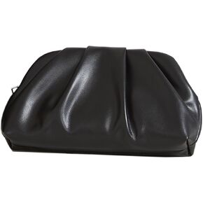 Huralona Dressy Pleated Vegan Leather Clutch Purse Bag for Women Super Chic Soft PU Evening Purse Handbag