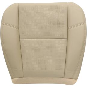 Driver or Passenger Side Bottom Leather Perforated Seat Cover Tan #333 or 313 Fit for Chevy Tahoe Avalanche GMC Sierra Yukon Fit for Cadillac Escalade 2009 2010 2011 2012 2013 2014