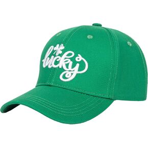 St. Patrick's Day Hat for Unisex Adjustable Cotton Baseball Ireland-St-Patrick's Shamrock Baseball Cap Green Trucker Hat
