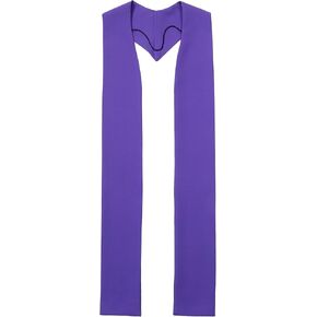 Unisex Overlay Plain Clergy Stole for Church Pastor Sash Mass Stole Wedding Stole Choir Stole 94"