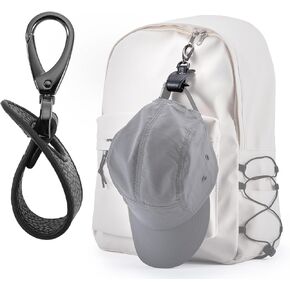 Hat Clip for Travel, Hands-Free Bag, Backpack, Purse, and Hiking Gear Clip-on Holder Strap for Baseball, Snapback, and Ponytail Caps
