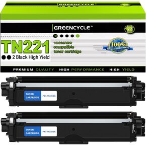 greencycle 4 Pack DR221CL High Yield Drum Unit Compatible for Brother DR221 DR-221 Work for Brother HL-3140CW HL-3170CDW MFC-9130CW MFC-9330CDW MFC-9340CDW DCP-9020CDN Laser Printer(1K,1M,1C,1Y)