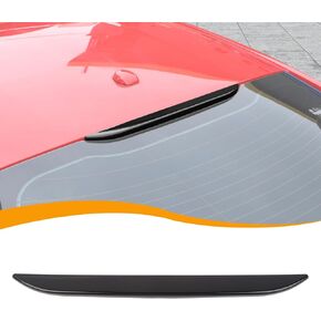 Hoolcar Third Brake Light Cover High Mount 3rd Blake Stop Reverse Cargo Light Cover Trim Exterior Accessories for Ford Mustang 2015-2024, Smoked Black