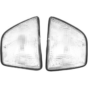 Yctze for e36 corner lights 1 Pair of Car Corner Light Cover,White Corner Light Cover for 3 Series 318i 325i E36 4DR Sedan& Wagon 1992-1998