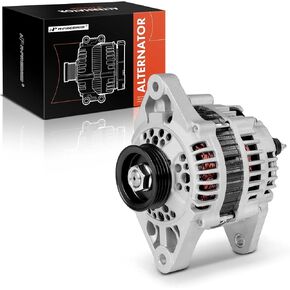 A-Premium Alternator Compatible with Nissan Sentra 1991-1994, NX 1991-1993, 1.6L, 12V 70A 4-Groove Pulley Clockwise, Replace# 231000E700, 231000E705