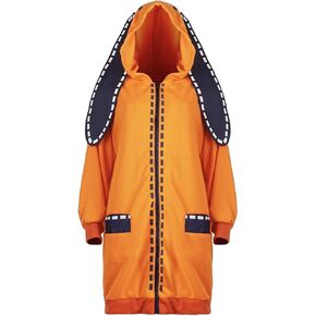 Women Girls Cosplay Costume Hoodie Hooded with Long Rabbit Ears Coat for halloween fancy dress party jacket cloak S-M