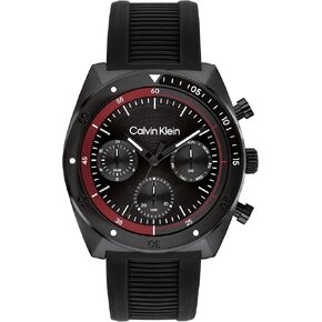 Calvin Klein Men's CK Flex - 42mm Multifunction Watch - Sporty Stainless Steel Bracelet - Water Resistant up to 50 Meters – Premium Fashion Timepiece with a Bold Look - Gift for Him