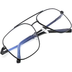 ZÉRO D Blue Light Glasses Aviator Blue Light Blocking Glasses for Men Women Double Bridge Computer Gaming Glasses