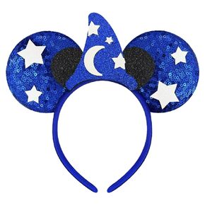 Trnerm Sequins Bow Mouse Ears Handmade Mouse Ears Inspired Cartoon Cute Theme Ears (Winnie)
