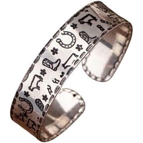 Turquoise Cuff Bracelet,South Western Cowgirl Bangle Bracelets Bohemian Gift for Women