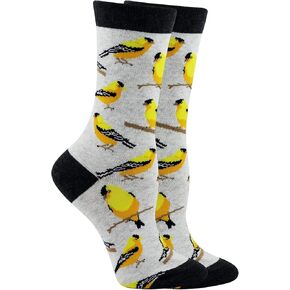 Goldfinch Socks for Women Gift for Bird Lovers