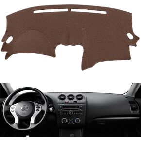Dashboard Cover Dash Cover Mat Pad Custom Fit for Nissan Altima 2007 2008 2009 2010 2011 2012, Altima Coupe 07-12 (Dark Brown) Y29