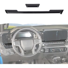 RT-TCZ Center Control Dashboard Panel Cover Trim Accessories for Chevy Silverado/GMC Sierra 1500 2500 3500 2022 2023 2024 2025 (Wood Grain)