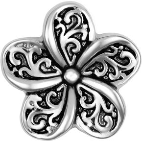 Ginger Snaps Budding Beauty, 20 Millimeter, Rhodium Plated, Women, Jewelry and Accessories