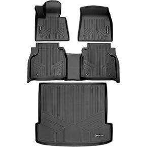 SMARTLINER Custom Fit All Weather Protection Protection Black 2 Row Floor Mat Liner Set Compatible with 2023-2024 BMW XM
