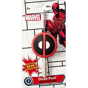 Marvel Deadpool Logo Soft Touch PVC Key Holder Multi-colored, 1"