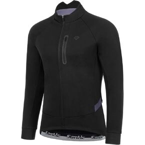 Santic Men's Cycling Winter Jackets Windproof Fleece Thermal Warm UP Running Bike Bicycle Jacket Windbreaker